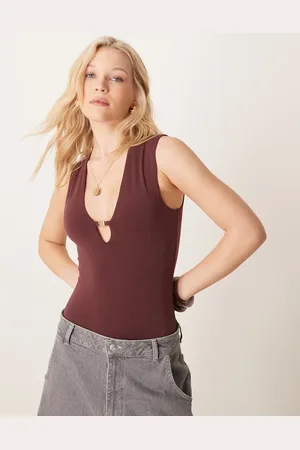 Abercrombie & Fitch Plunge keyhole bodysuit in