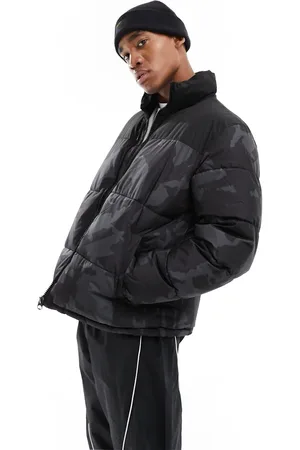 Only & Sons Boxy oversized puffer in print