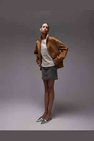 Topshop Denim pelmet mini skirt in vintage