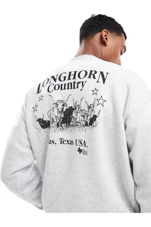 Cotton On Cotton On box fit sweater with Country Star graphic in marle