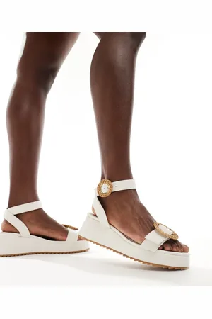 ASOS Thermo buckle detail flatforms in