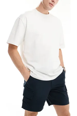 ASOS Slim cargo short in regular length with patch in