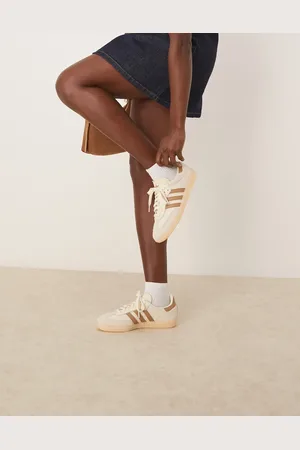 adidas Samba OG Crochet trainers in cream and brown