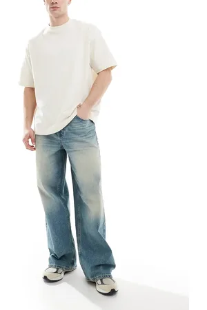 ASOS Super baggy jeans with tint in midwash