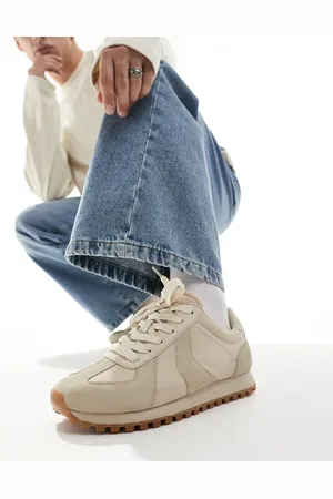 ASOS Retro trainers in beige