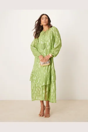 Never Fully Dressed Metallic oversized midaxi dress in