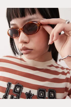 Reclaimed Oval sunglasses in tortoiseshell