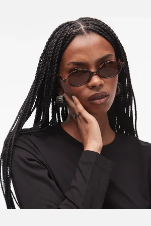 MANGO Micro tortoise shell sunglasses in