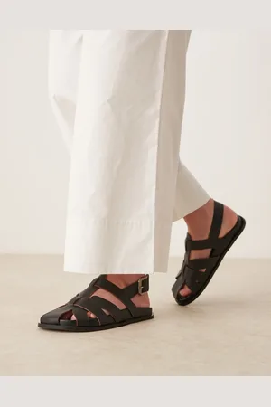 ASOS Midas fisherman flat shoe in leather