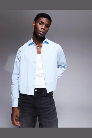ASOS Boxy poplin shirt in