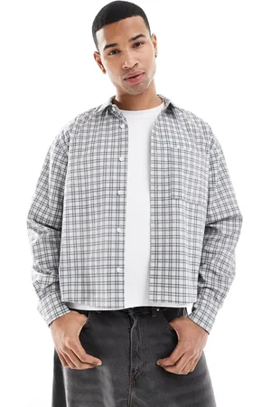 ASOS Extreme oversized shirt in brown check