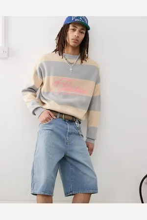 Prohibited Soho striped vintage knit sweater in cream