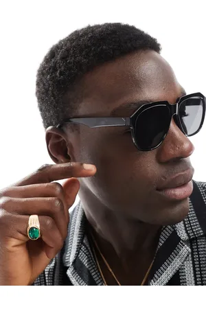 ASOS Angled square sunglasses in with smoke lens