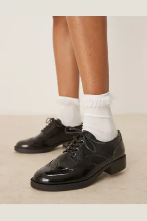 ASOS Manny lace up flat shoes in