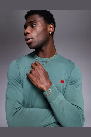 HUGO BOSS San cassius knitted crew neck jumper in