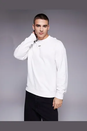 HUGO BOSS Dapocrew relaxd fit sweatshirt in stone