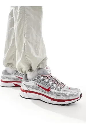 Nike P-6000 trainers in metallic and red