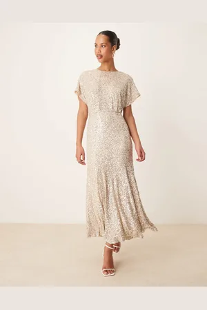 Never Fully Dressed Embellished maxi dress in sequin