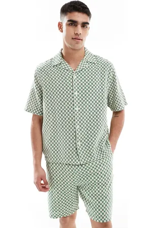 River Island Checkerboard shirt co-ord in