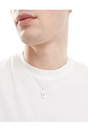 ASOS Rectangle St. Christopher pendant in tone