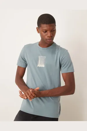 Calvin Klein Brush stroke graphic t-shirt in mint