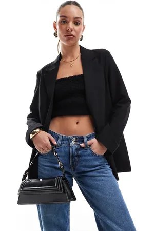 Stradivarius Oversized single breasted blazer in