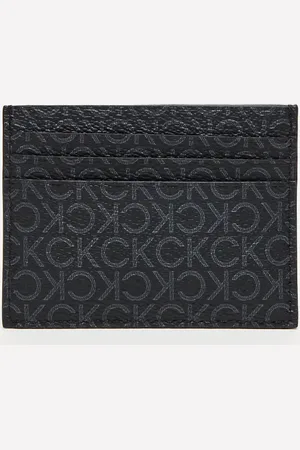 Calvin Klein All over logo print card holder in