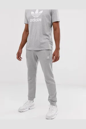 adidas Essential joggers in heather with small logo