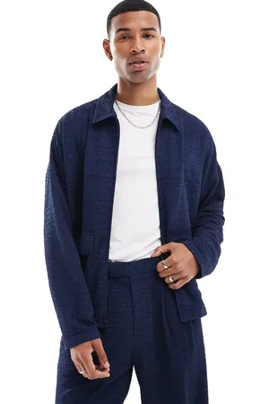 ASOS Smart co-ord oversized trucker jacket in texture