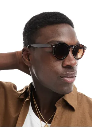 ASOS Round sunglasses with tortoiseshell frame and smoke lens