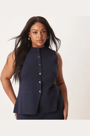 Pretty Lavish Longline knit waistcoat co-ord in