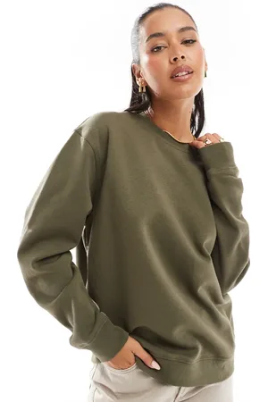 Stradivarius STR sweatshirt in khaki