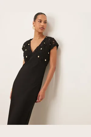 Never Fully Dressed Crochet shell maxi dress in