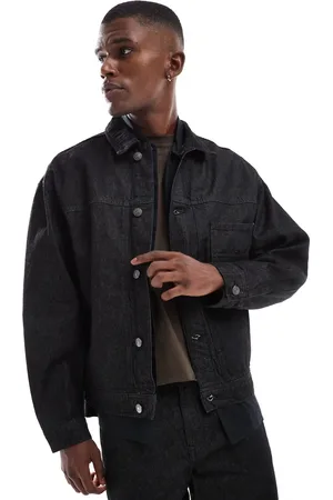 River Island Minimal denim jacket co-ord in rinse
