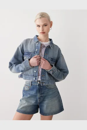 COLLUSION Boxy denim jacket in vintage wash