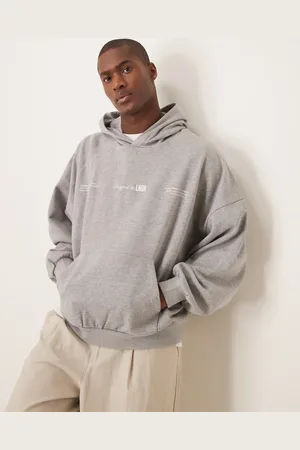 ASOS Extreme oversized hoodie with back print in marl
