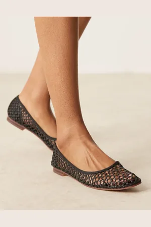 ASOS Lagoon weave ballet shoes in weave