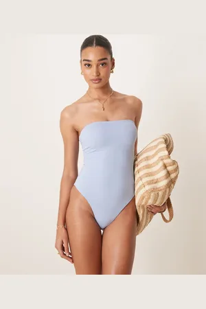 ASOS Maya sleek padded bandeau swimsuit in