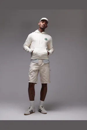Lacoste Pullover hoodie in with chest and back print