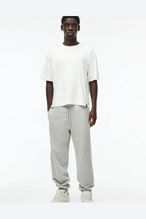 Pull&Bear Basic fleece cuffed joggers in