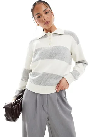 Hunter Stripe rugby knit in cream