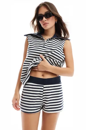 ASOS Supersoft jersey shorts co-ord in stripe