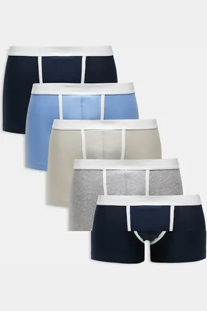 ASOS 5pk trunk with pipping detail in