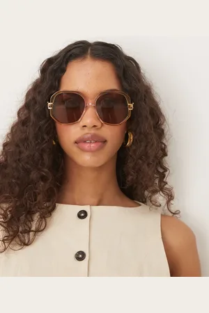 ASOS 70s sunglasses in ombre crystal fade with metal arms