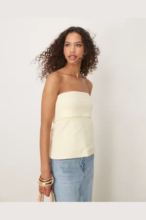 Abercrombie & Fitch Foldover longline tube top in