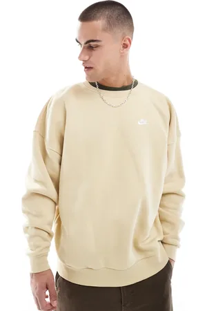 Nike Club oversized sweatshirt in beige