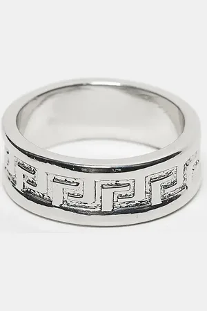 ASOS Band ring with embossed Greek wave in tone