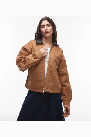 House of Sunny Canvas worker jacket in tan