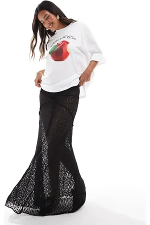 ASOS Lace maxi skirt in
