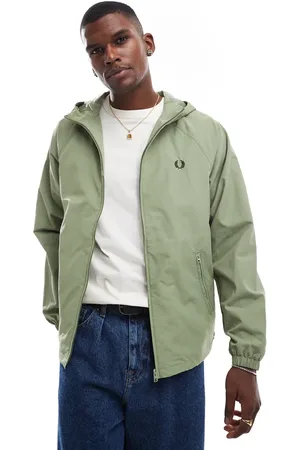 Fred Perry Taslan hooded shell jacket in